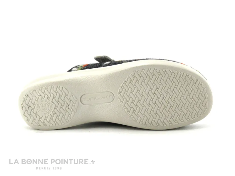 Achat chaussures Fly Flot Femme Pantoufle Chausson, vente Fly Flot FLOROY Gris - Multicolore - Pantoufle laine bouillie Femme