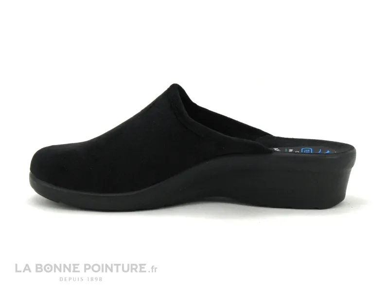 Achat chaussures Fly Flot Femme Pantoufle Chausson, vente Fly Flot FOZEM Noir velours - Pantoufle mule Femme