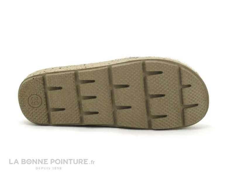 Achat chaussures Ouf ! Femme Pantoufle Chausson, vente Ouf MOTALA Ecru - 31841 - Pantoufle mule Femme en feutre recycle