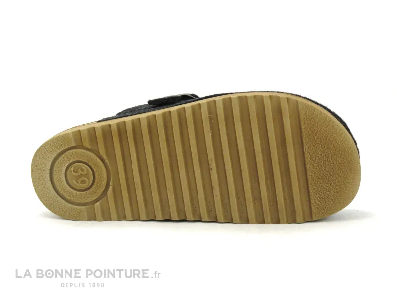 Achat chaussures Ouf ! Femme Pantoufle Chausson, vente Ouf MOZIRIS anthracite - 31840 - Pantoufle sabot Femme en feutre recycle