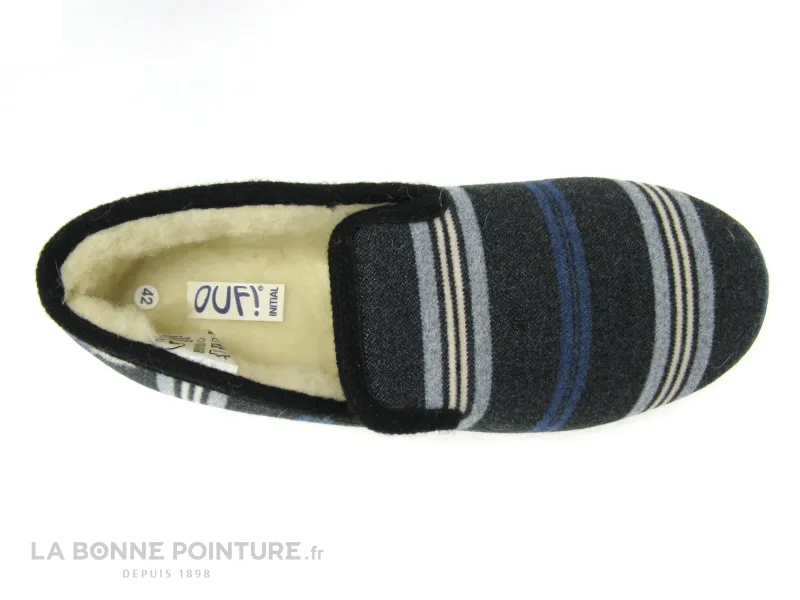 Achat chaussures Ouf ! Homme Pantoufle et Chausson, vente Ouf initial SOLIVE marine - Charentaire homme