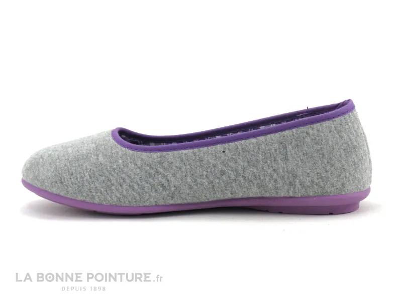 Achat chaussures RYB Femme Pantoufle Chausson, vente RYB 226022 9000 - Gris Violet - Pantoufle ballerine Femme