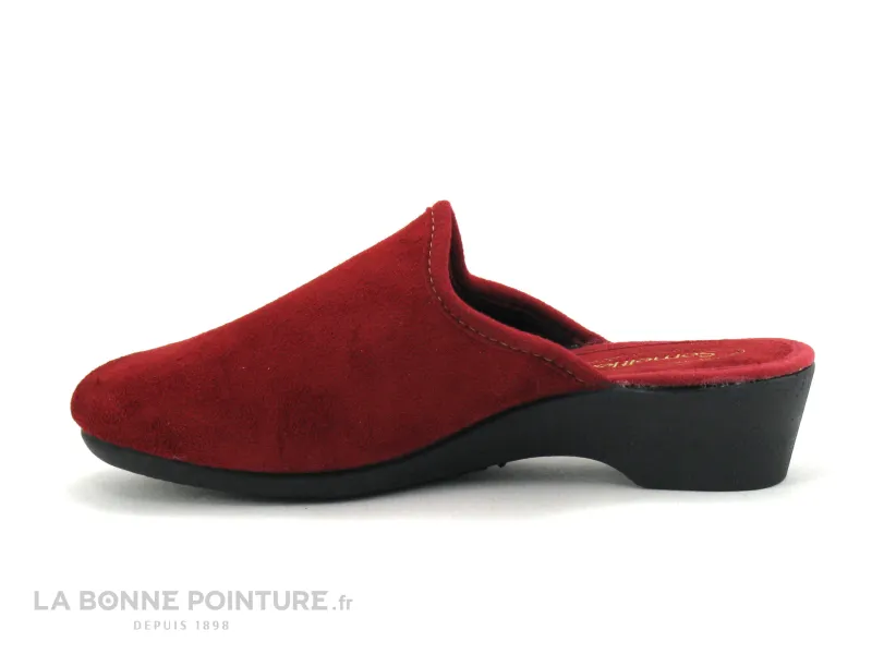 Achat chaussures Semelflex Femme Pantoufle Chausson, vente Semelflex CARENE 2 Rouge - Pantoufle mule Femme a petit talon