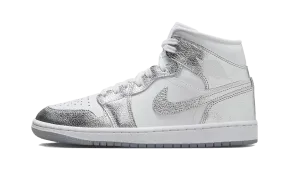 Air Jordan 1 Mid Crinkled Chrome