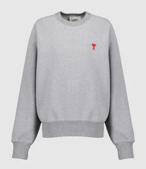 AMI PARIS Partager  Sweatshirt Ami de Cœur Gris  