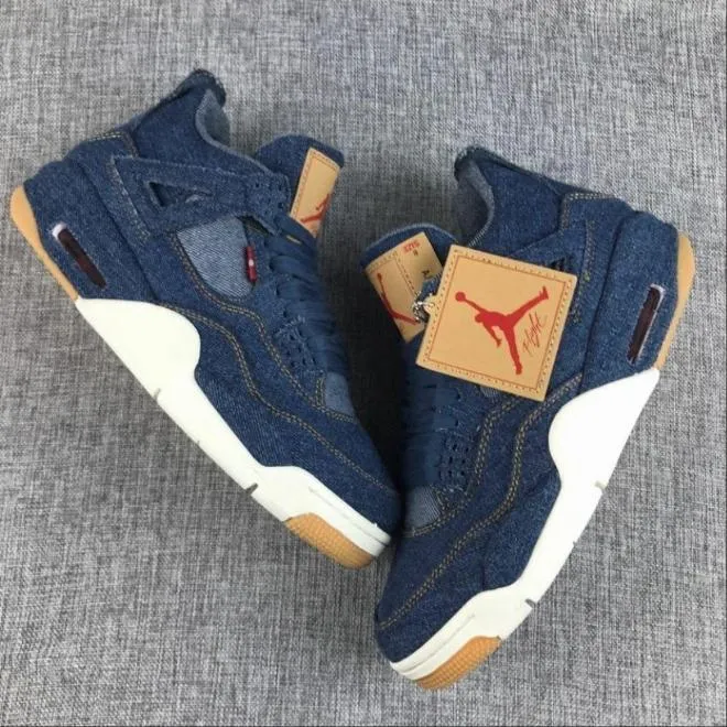 Baskets Air Jordan 4 Retro ‘Levi’s’ Blue Denim