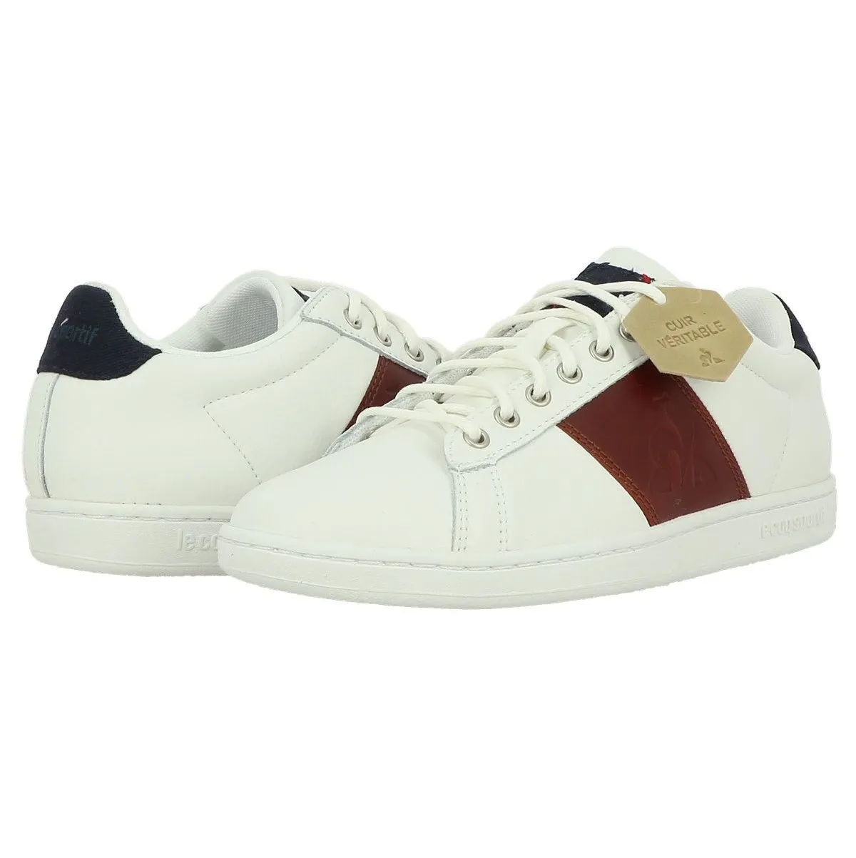 Baskets mode Le coq sportif master court classic blanc