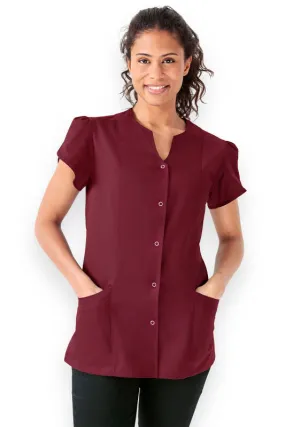 Blouse Beauté Femme - Manches larges bordeaux