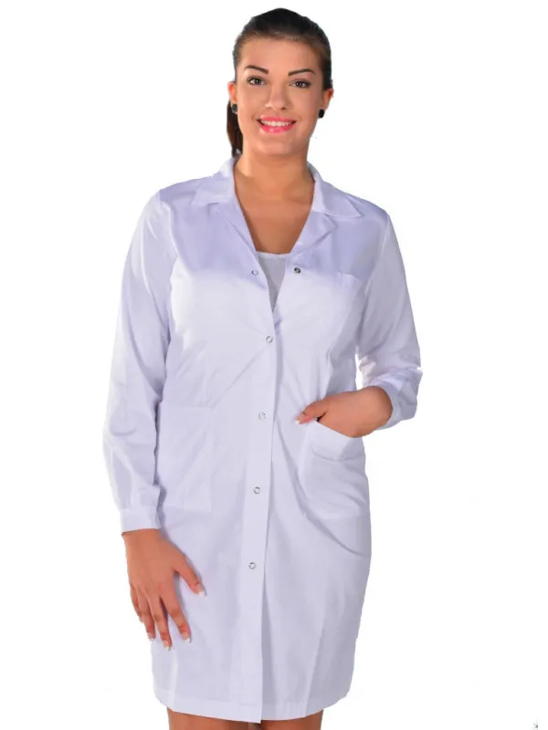 Blouse blanche de chimie anti-acide