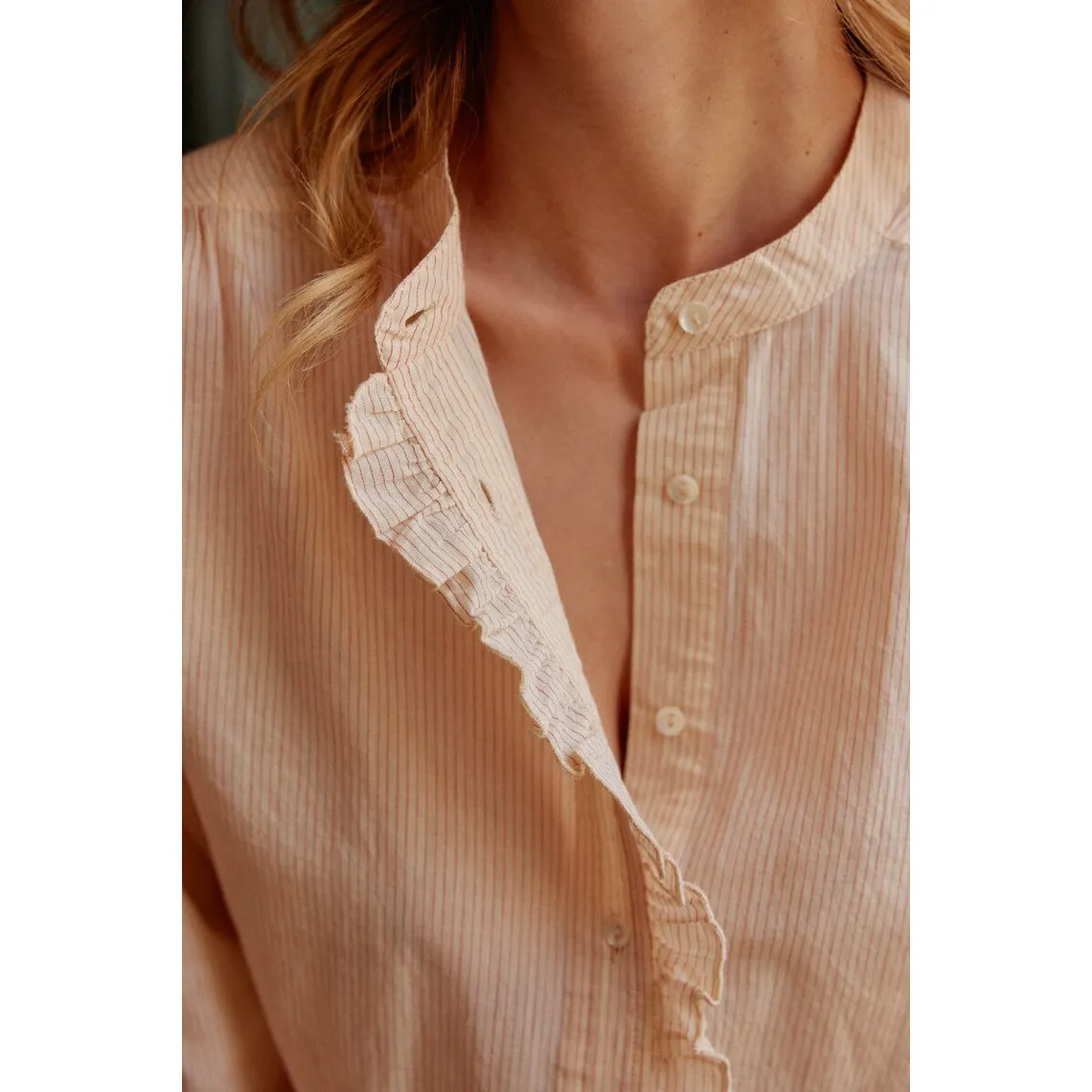 Blouse blanche Lonia en coton | 3 Suisses