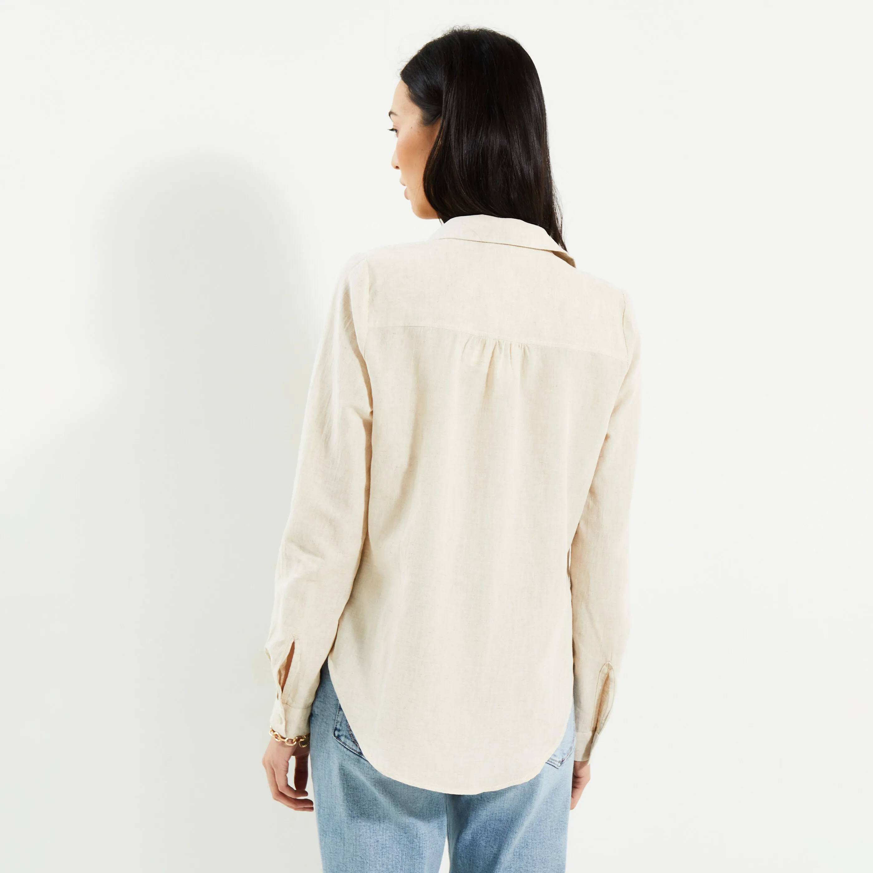 Blouse en coton et lin femme 