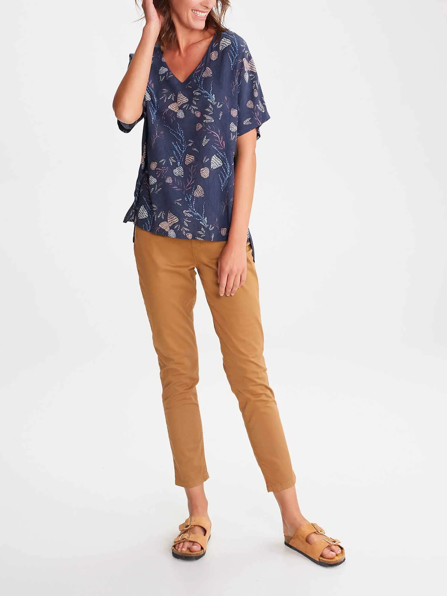 Blouse Femme A Motif Marine tbs