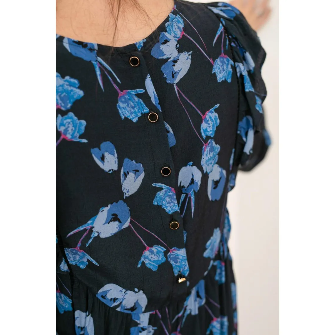 Blouse LEMILA bleu marine | 3 Suisses