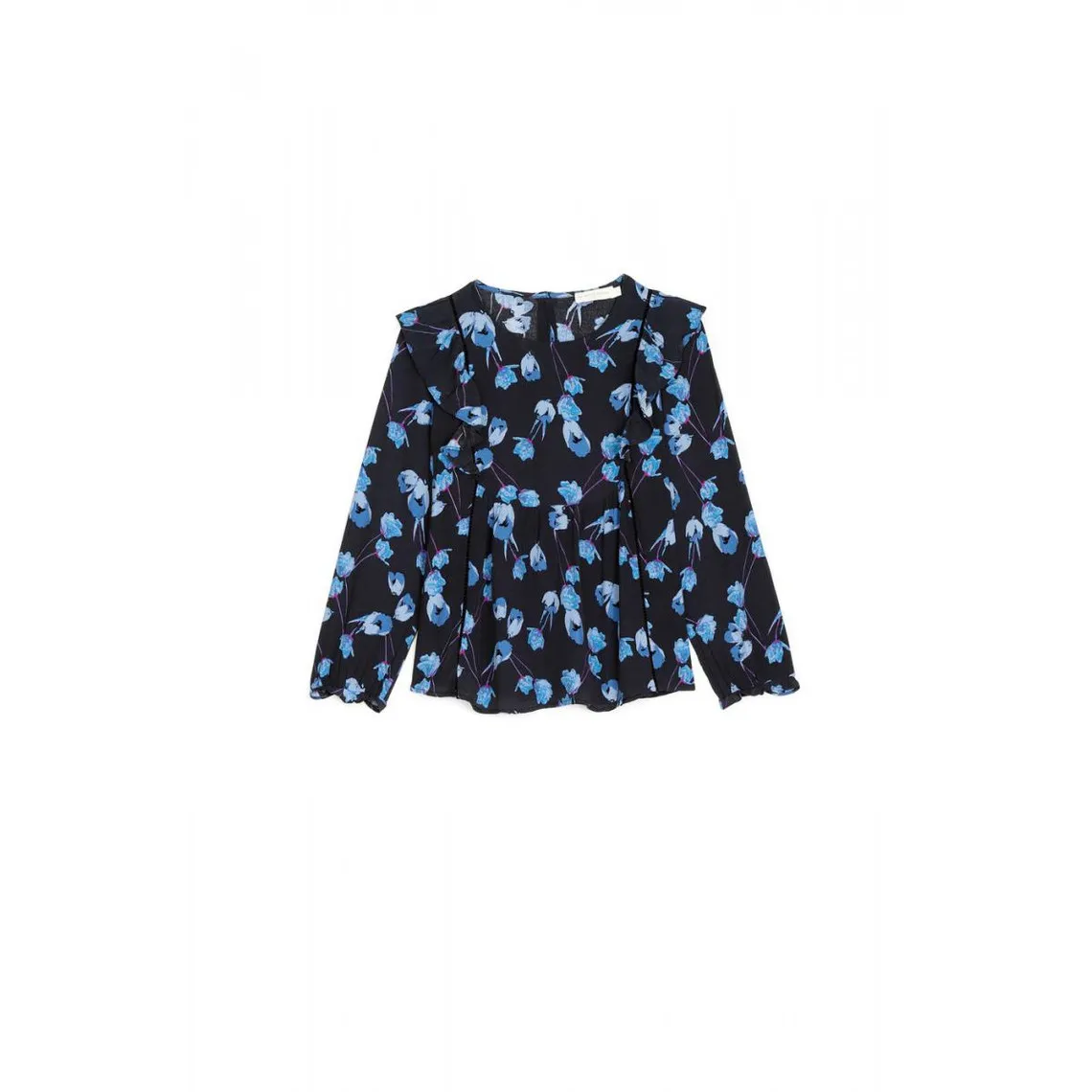 Blouse LEMILA bleu marine | 3 Suisses