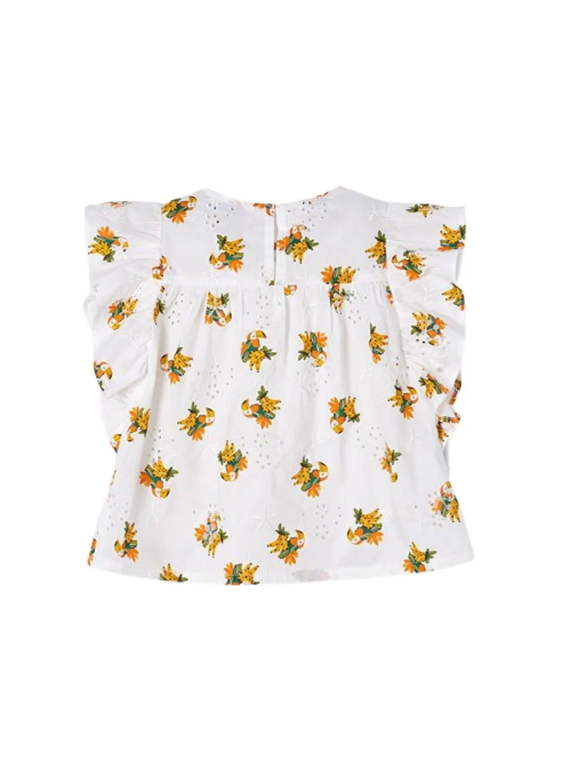 Blouse Mayoral Toucans Perforés Blanc