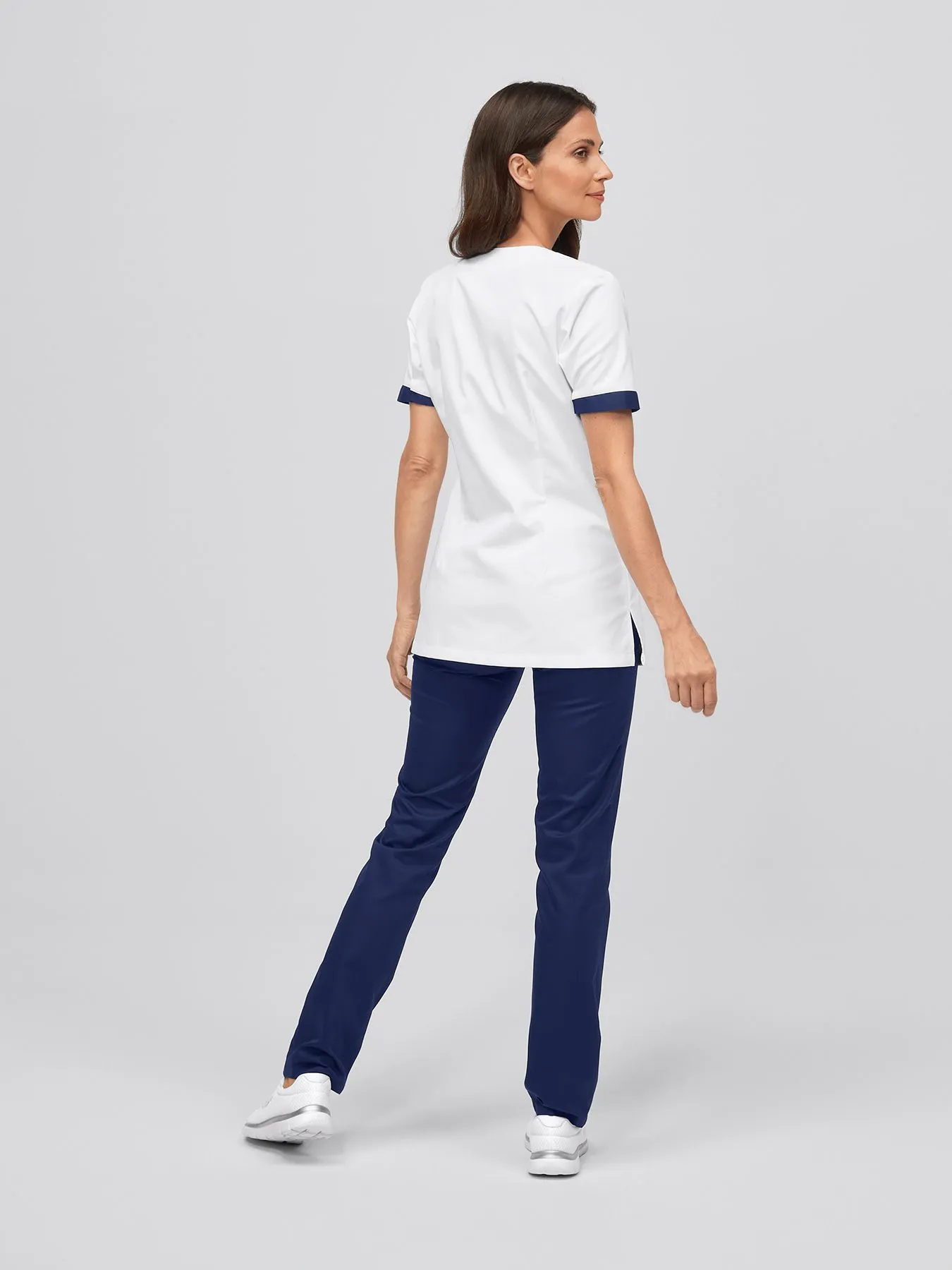 Blouse médicale avec détails colorés