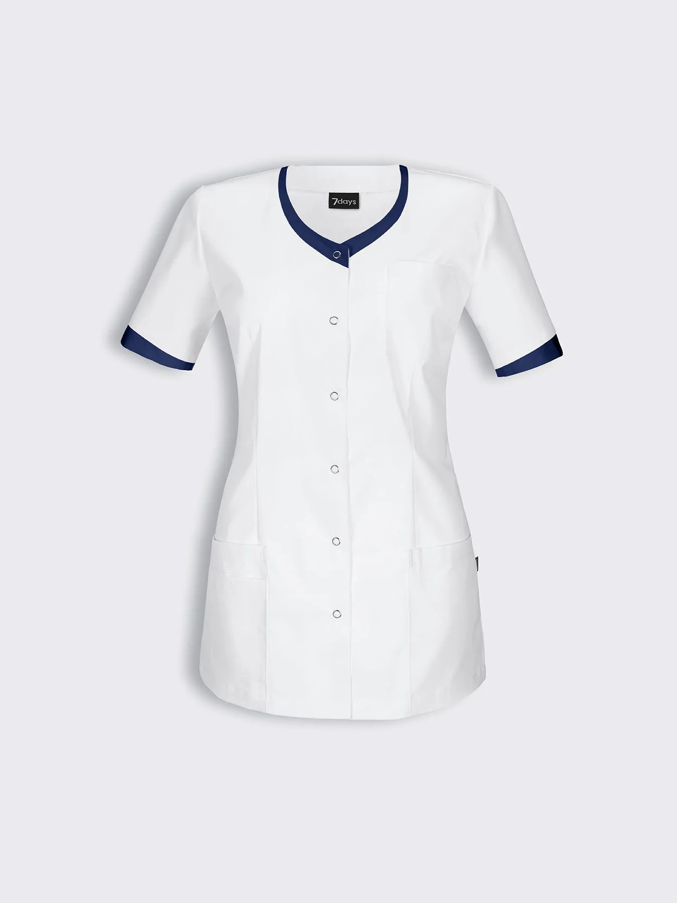 Blouse médicale avec détails colorés