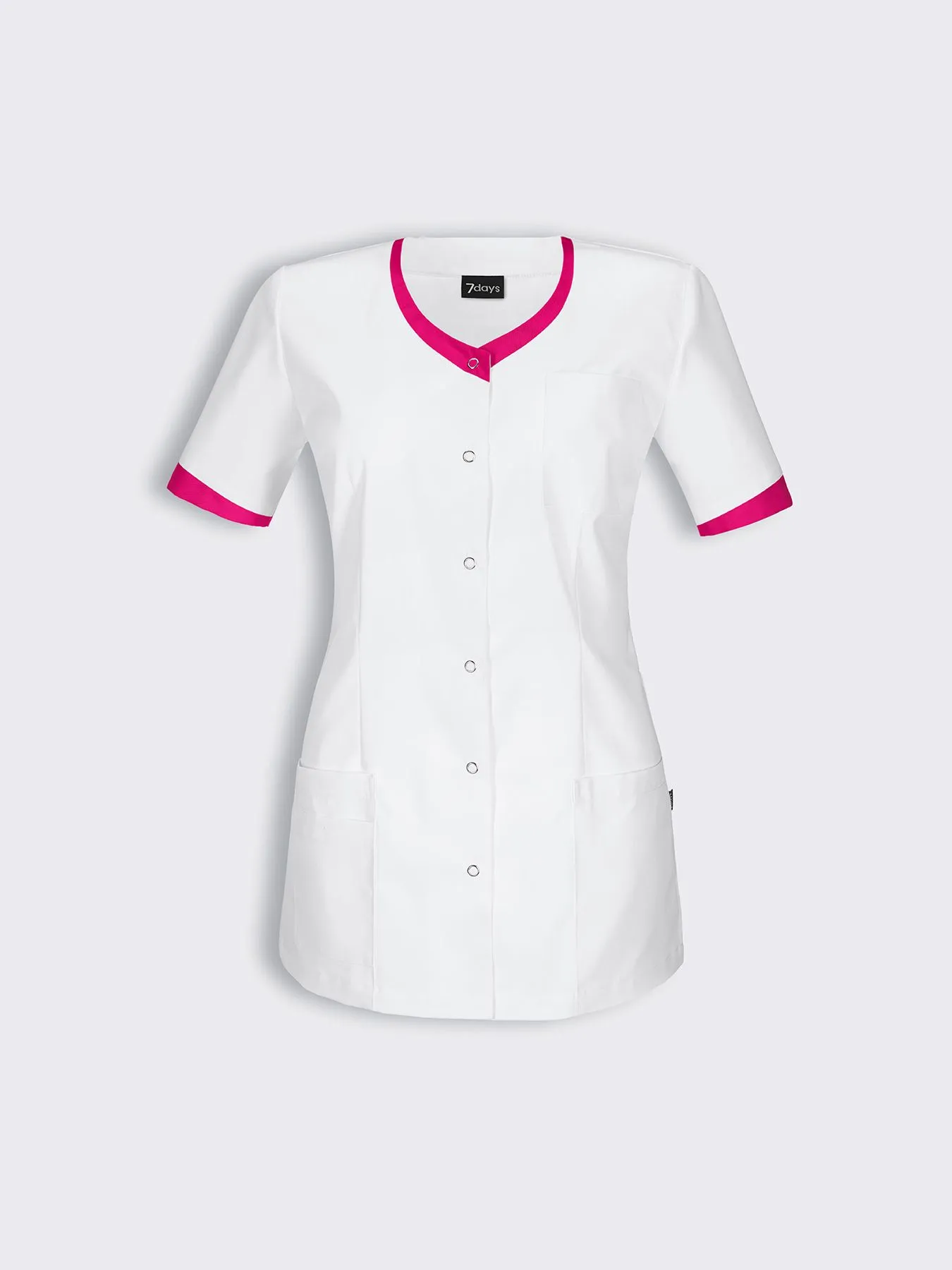 Blouse médicale avec détails colorés