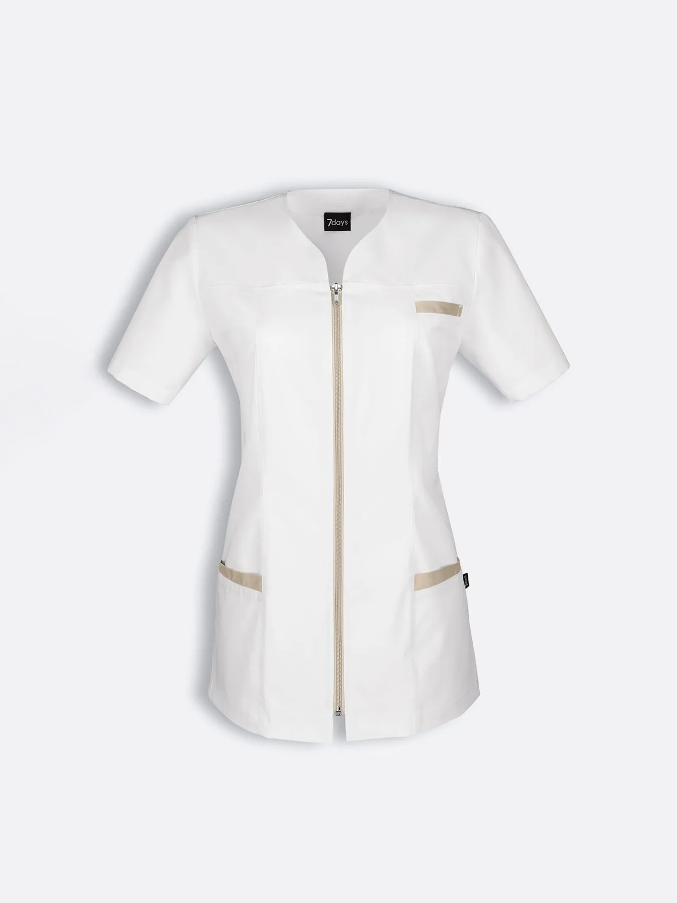 Blouse médicale avec fermeture éclair