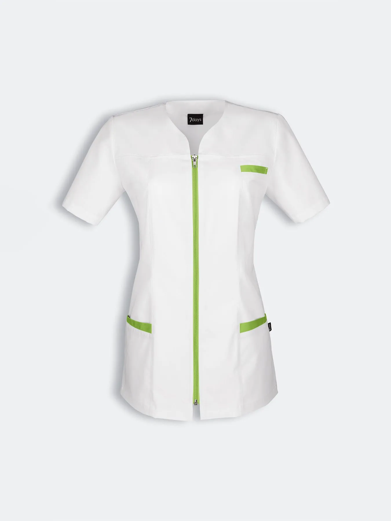 Blouse médicale avec fermeture éclair