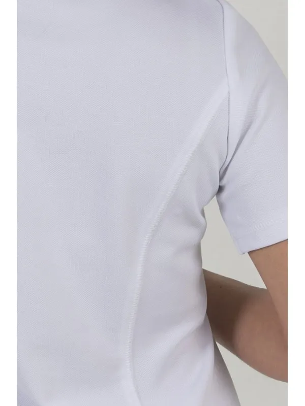 Blouse médicale en microfibre tricotée blanche