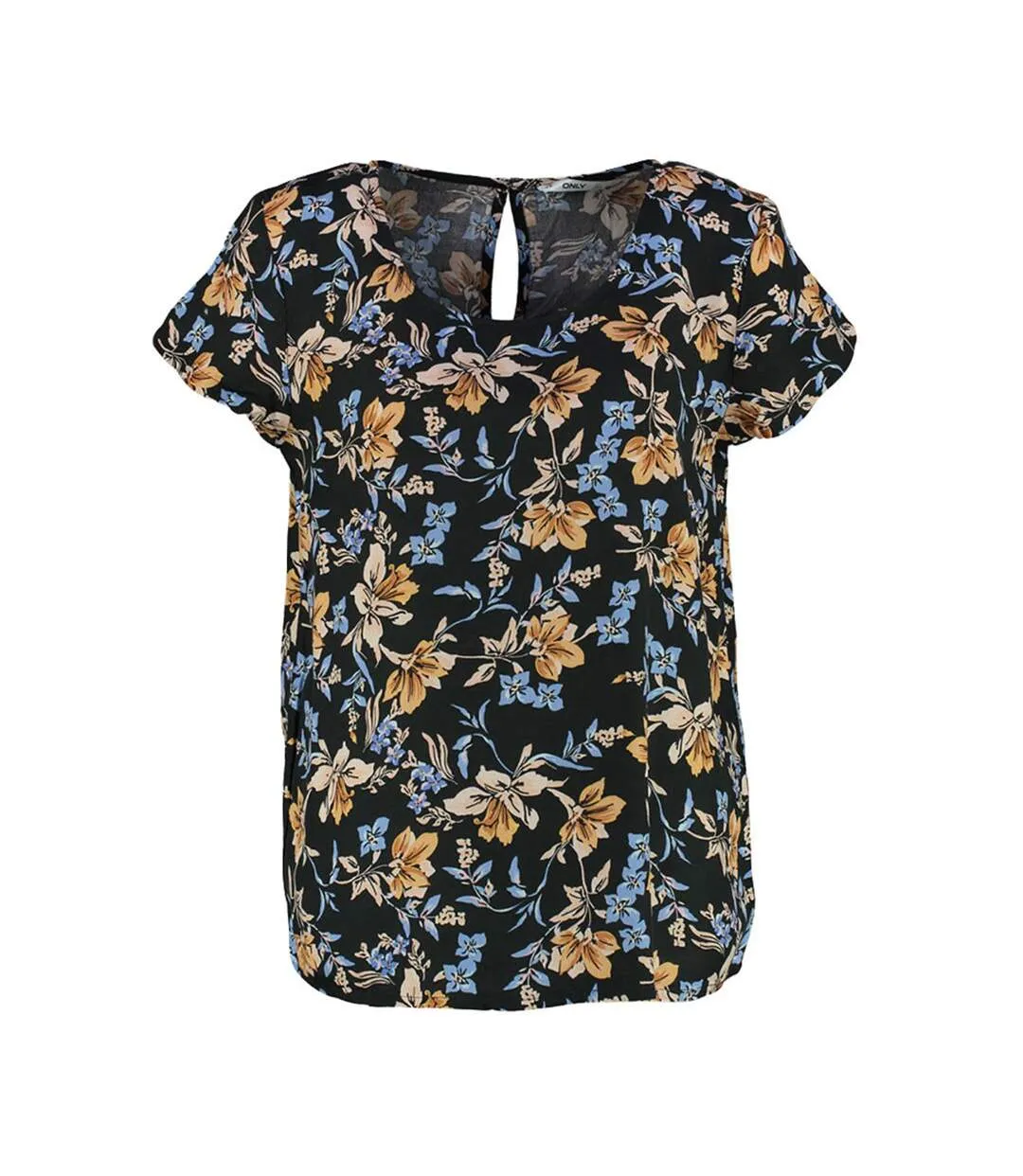 Blouse Noir à fleurs Femme Only Alma