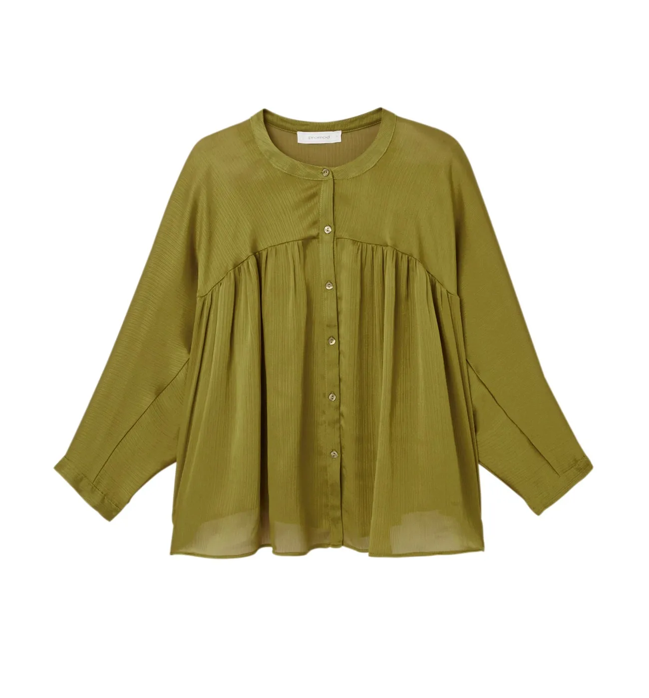 Blouse oversize soyeuse - Safran