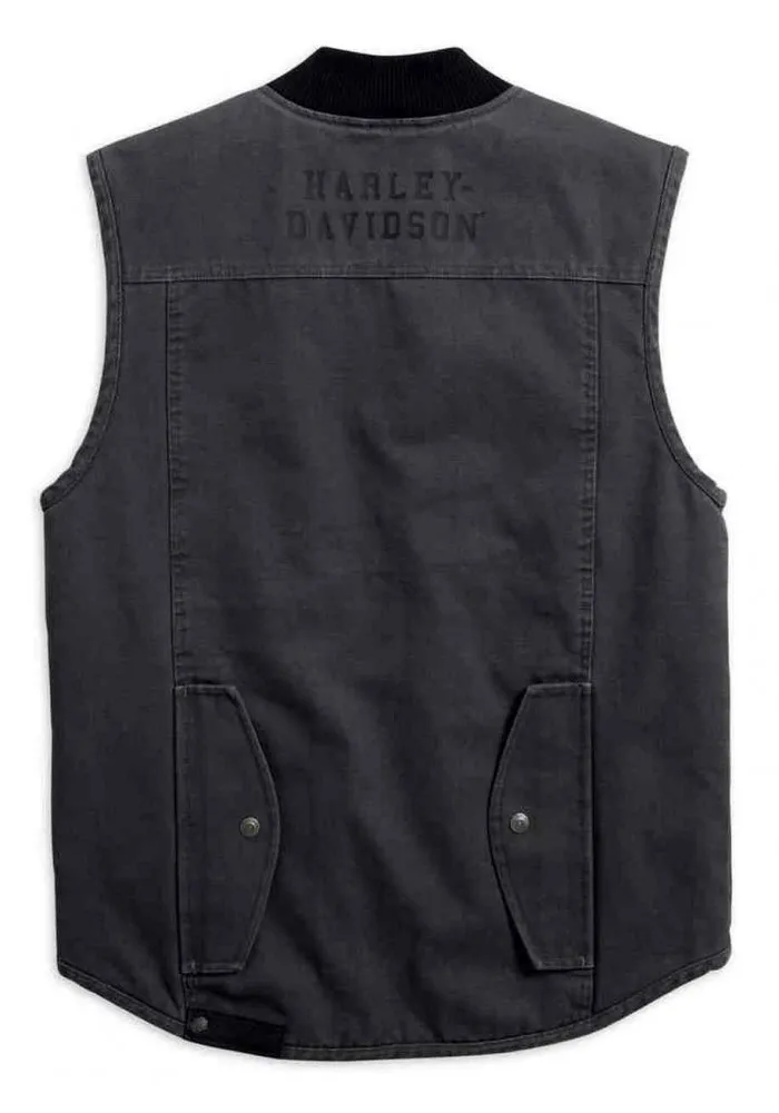 Blouson Harley-Davidson Hommes Quilted Slim Fit Workwear Vest Asphalt Gray 98416-19VM