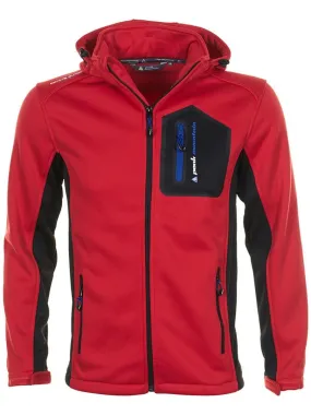 Blouson polar shell homme CRISTOL - PEAK MOUNTAIN - Rouge