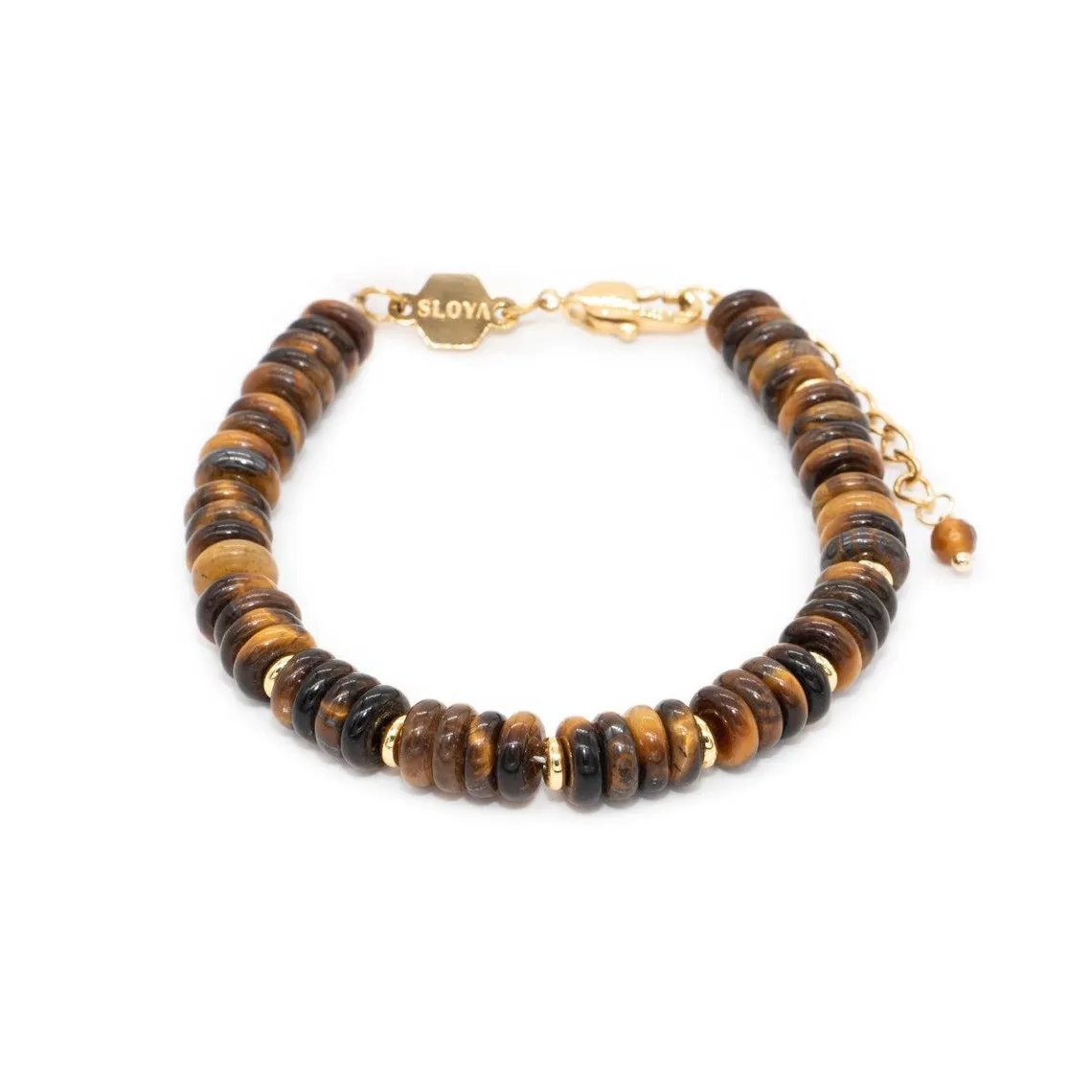 Bracelet Blima en pierres Oeil de Tigre | 3 Suisses