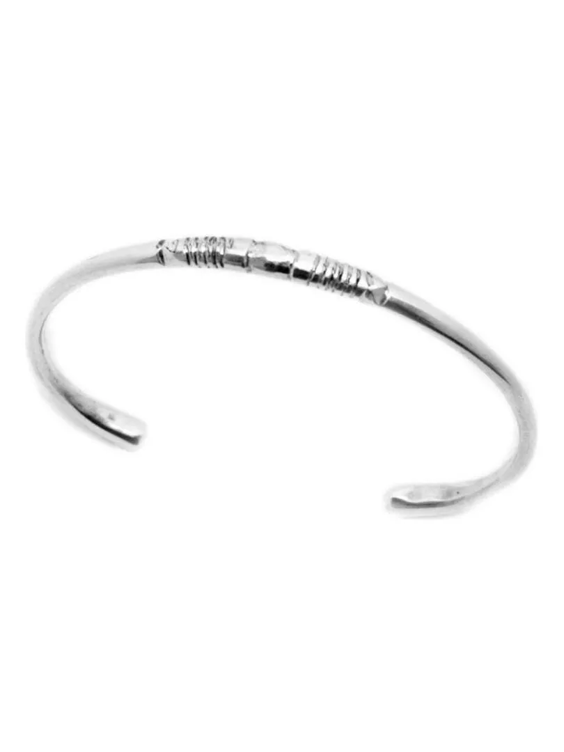 Bracelet jonc rigide arrondi touareg, Bijoucolor - Argent