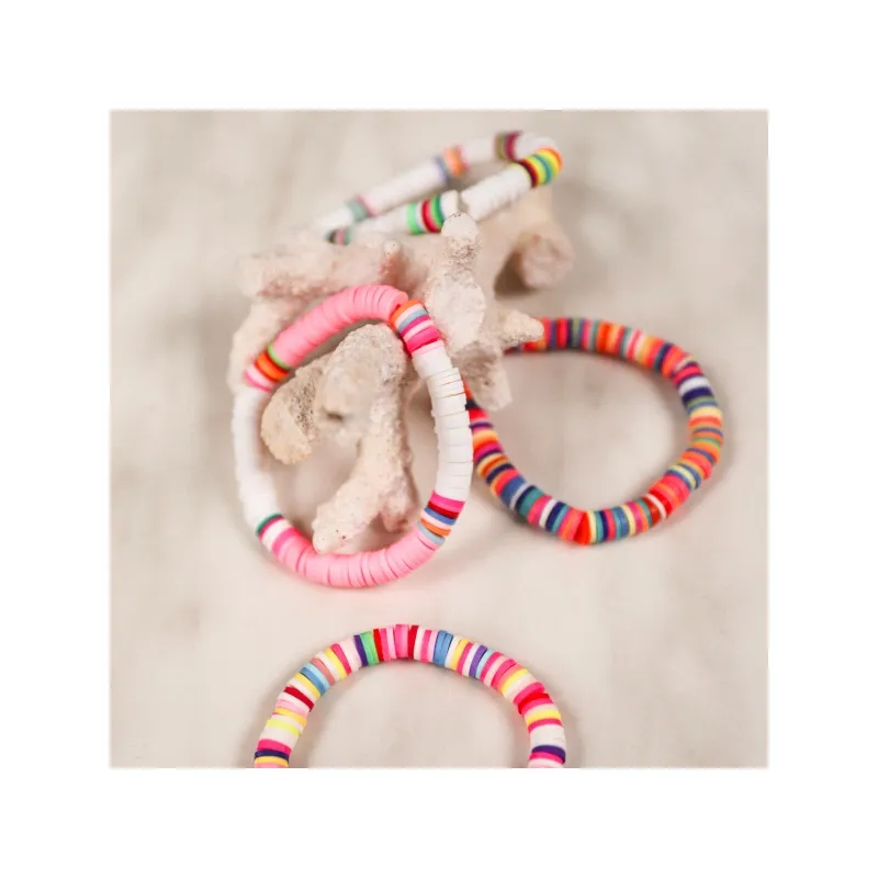 bracelet ou collier surfer enfant, coloris multicolore, ajustable