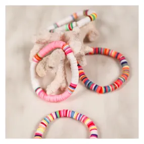 bracelet ou collier surfer enfant, coloris multicolore, ajustable