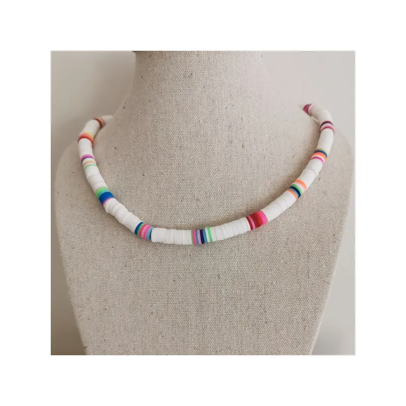 bracelet ou collier surfer enfant, coloris multicolore, ajustable