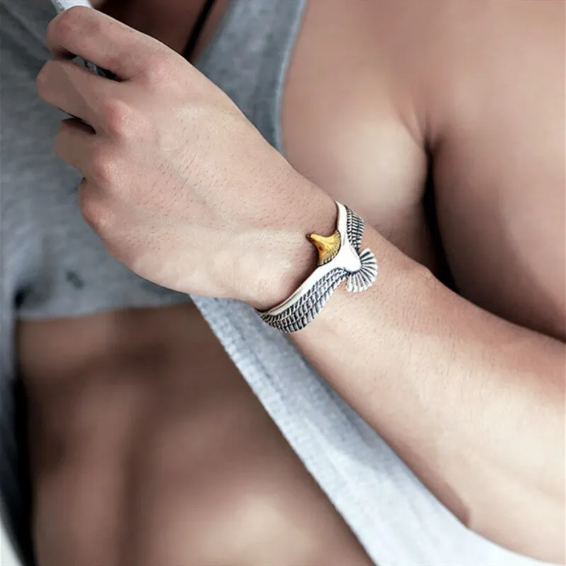 Bracelet ouvert en argent s925 pour homme