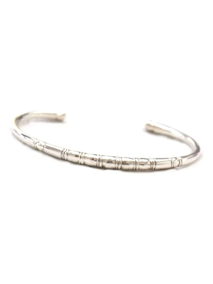 Bracelet rigide arrondi touareg argent, Bijoucolor - Argent