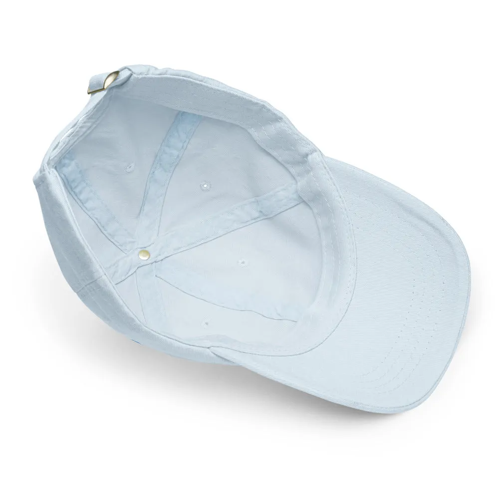 Casquette de baseball pastel bleu brodée - Gentille fille