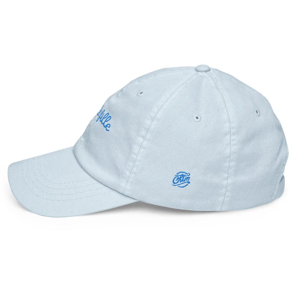 Casquette de baseball pastel bleu brodée - Gentille fille