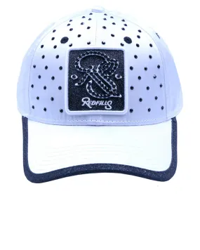 CASQUETTE REDFILLS SATIN WHITE JET DELUXE