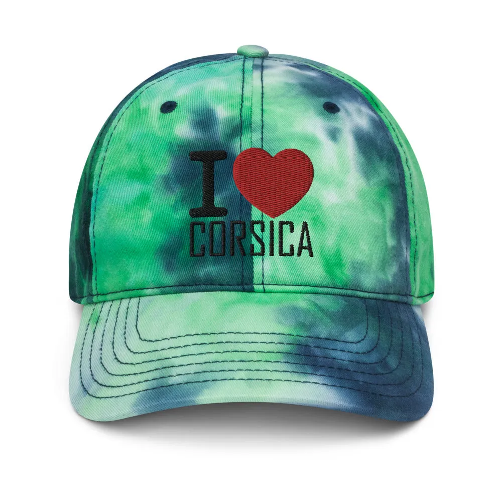 Casquette tie and dye i Love Corsica