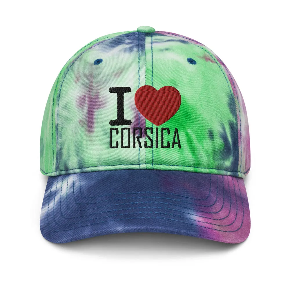 Casquette tie and dye i Love Corsica