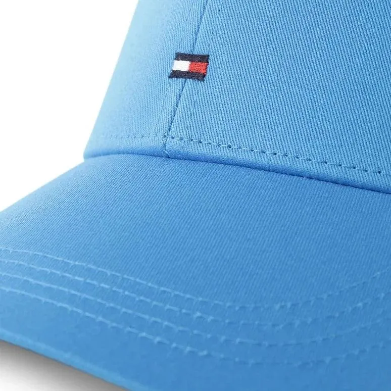 Casquette Tommy Hilfiger bleue en coton bio