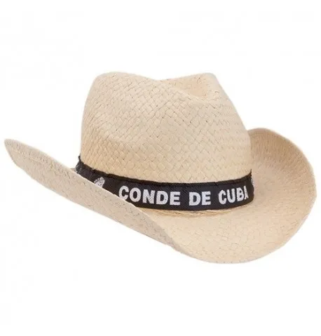 Chapeau Synthétique Kalos de Couleurs Beige Blanc et Noire