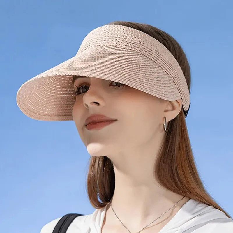 Chapeau Visière de paille Mode femme