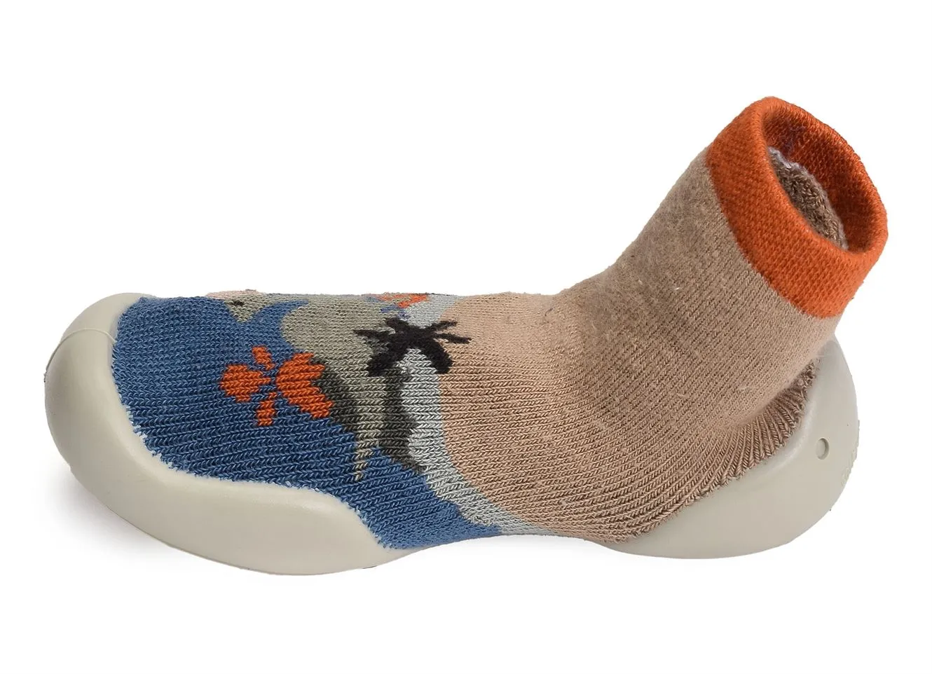 chaussons et pantoufles Collegien  Diplodocus multicolore 