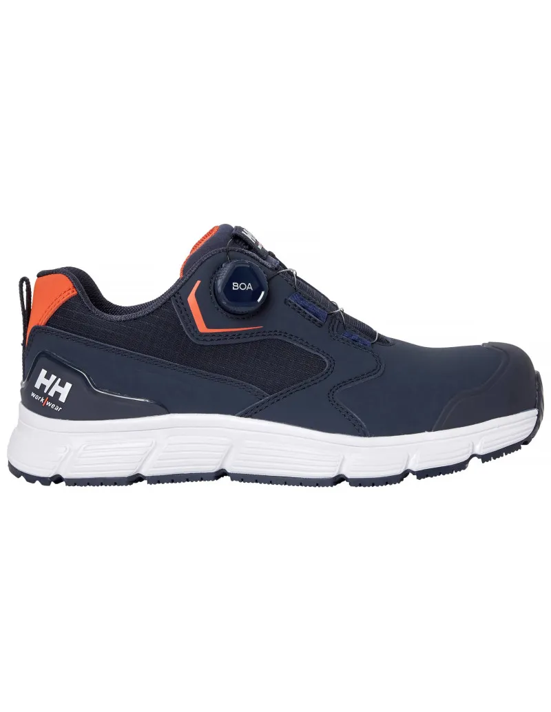 Chaussures de sécurité basses BOA - S3L - KENSINGTON - HH WORKWEAR® Couleur Navy/Orange Taille 40