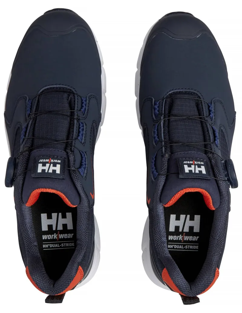 Chaussures de sécurité basses BOA - S3L - KENSINGTON - HH WORKWEAR® Couleur Navy/Orange Taille 40