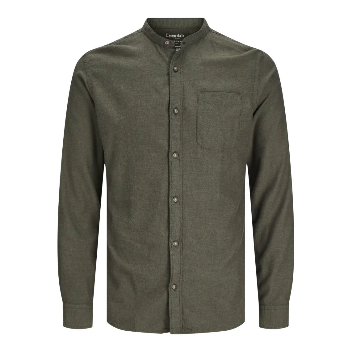 Chemise à boutons homme vert foncé en coton Todd Jack & Jones - Chemise Homme sur MenCorner