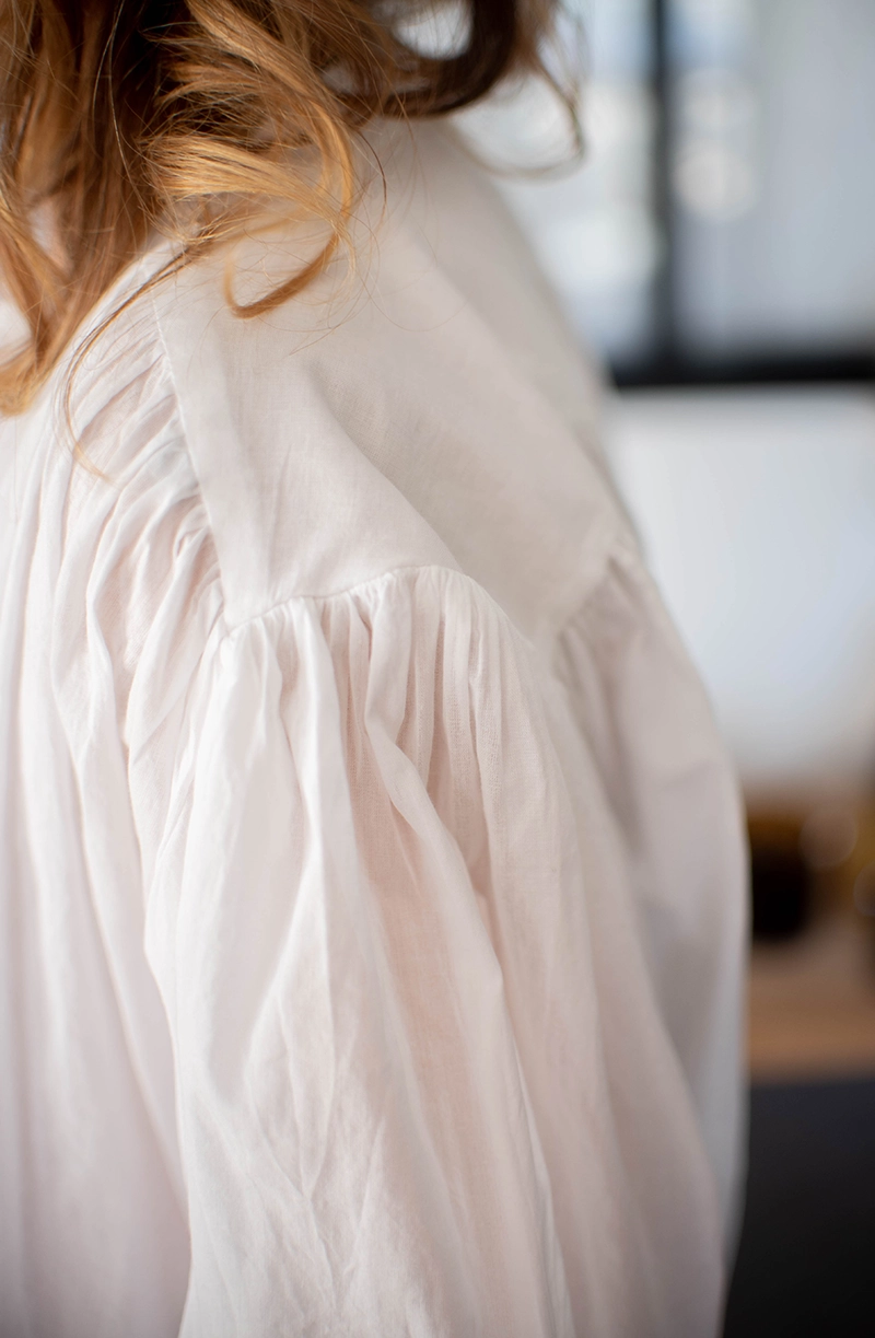 Chemise Country Oversize Blanche - Berenice | Les Chiquettes