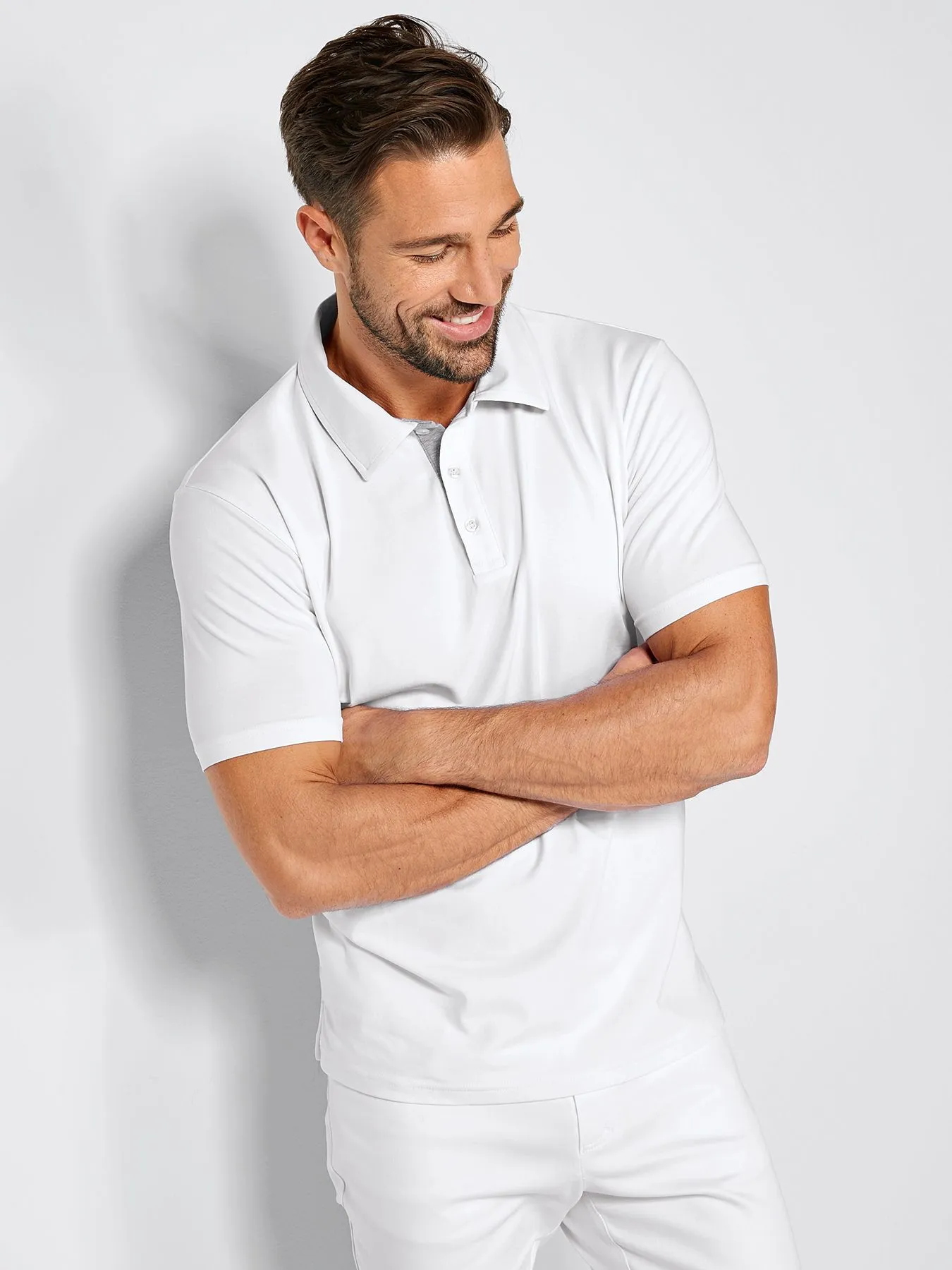 Chemise homme avec col en single jersey 